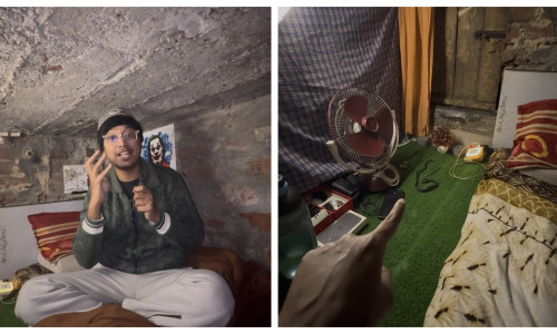 Indianul care trăiește într-o „cutie de chibrit”