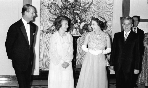 Vizita lui Ceausescu in UK