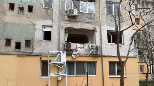 Explozie într-un apartament din Caracal/ Foto: ISU Olt