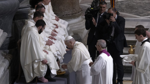 Pope Leo XIV Celebrates the Mass of the Lord's Supper on Holy Thursday