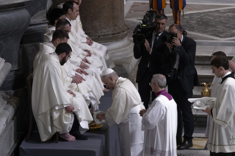 Pope Leo XIV Celebrates the Mass of the Lord's Supper on Holy Thursday