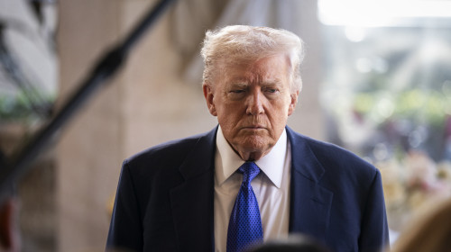 President Trump Attends Dan Scavino's Wedding At Mar-a-Lago