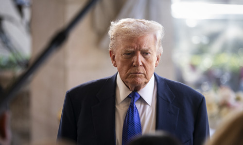 President Trump Attends Dan Scavino's Wedding At Mar-a-Lago