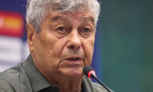 Bucharest, Romania. 6th Aug, 2024: Mircea Lucescu, the new coach of the Romanian National Football Team, is presented during a press conference by the Romanian Football Federation. Credit: Lucian Alecu/Alamy Live News