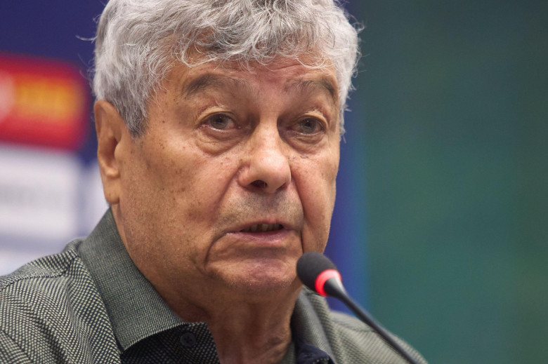 Bucharest, Romania. 6th Aug, 2024: Mircea Lucescu, the new coach of the Romanian National Football Team, is presented during a press conference by the Romanian Football Federation. Credit: Lucian Alecu/Alamy Live News