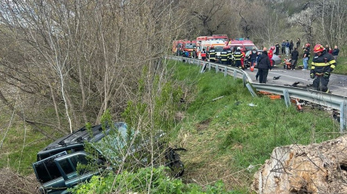 Accident grav în județul Sibiu/ Foto: ISU Sibiu