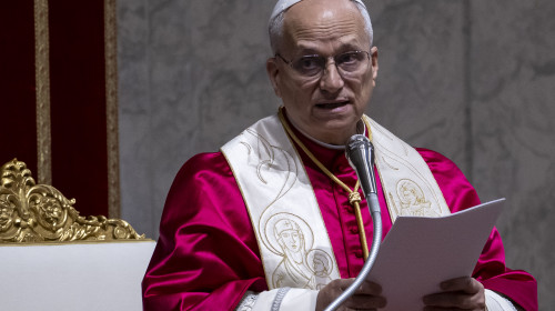 Pope Leo XIV Leads 'Prayer Vigil For Peace' At The Vatican