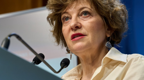 Oana Gheorghiu Briefing On State-Owned Companies Reform, Bucharest, Romania - 16 Apr 2026