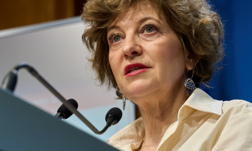 Oana Gheorghiu Briefing On State-Owned Companies Reform, Bucharest, Romania - 16 Apr 2026