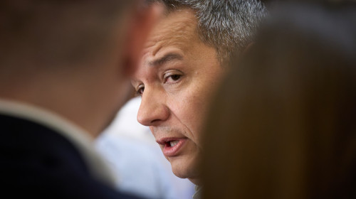 Sorin Grindeanu, Press Conference on the 2026 Budget, Bucharest, Romania - 16 Mar 2026