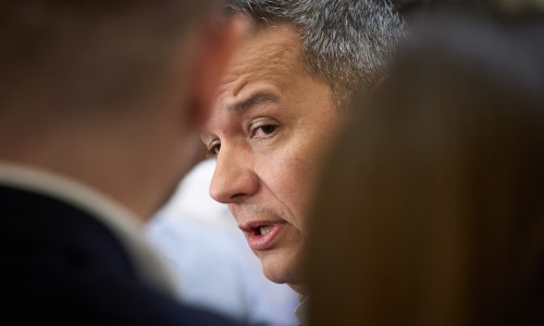 Sorin Grindeanu, Press Conference on the 2026 Budget, Bucharest, Romania - 16 Mar 2026