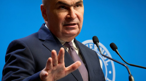 Romanian PM Bolojan Holds Press Conference on Energy Projects, Bucharest, Romania - 08 Apr 2026