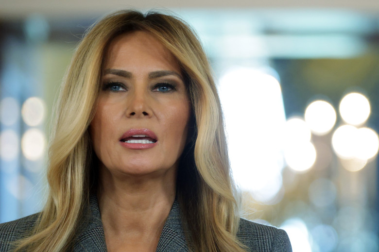 Melania Trump Delivers A Statement At The White House