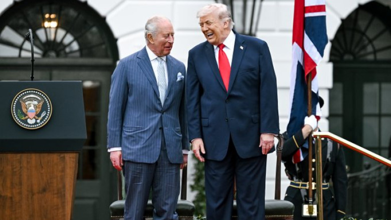 Donald Trump şi Regele Charles/ Foto: X