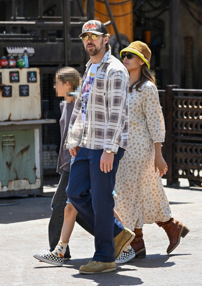 EXCLUSIVE: Ryan Gosling and Eva Mendes have a rare outing as they celebrate their daughter Amada's birthday at the happiest place on earth, Disneyland