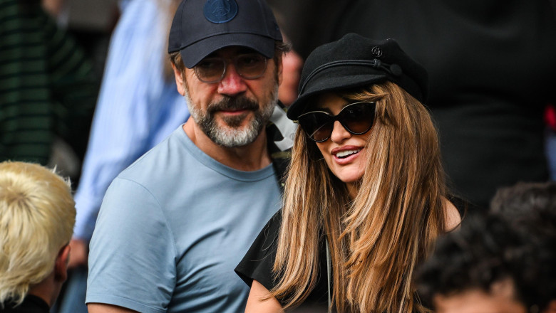 Penelope CRUZ with her husband Javier BARDEM during the French championship Ligue 1 football match between Paris Saint-Germain and FC Lorient on 2 May 2026 at Parc des Princes stadium in Paris, France