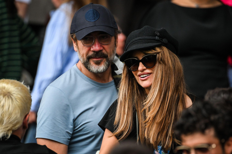 Penelope CRUZ with her husband Javier BARDEM during the French championship Ligue 1 football match between Paris Saint-Germain and FC Lorient on 2 May 2026 at Parc des Princes stadium in Paris, France