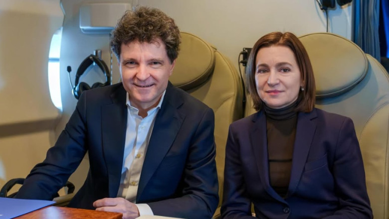 Nicuşor Dan, Maia Sandu. Foto: Instagram Nicușor Dan