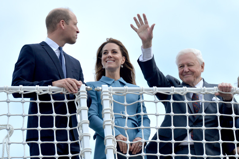 The Duke &amp; Duchess Of Cambridge Attend The Naming Ceremony For The RSS Sir David Attenborough