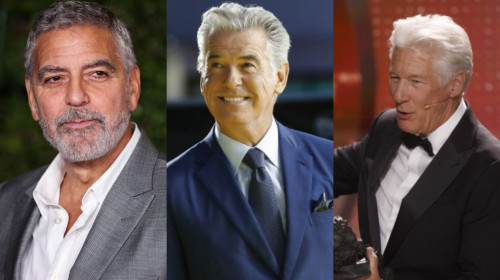 george clooney, pierce brosnan, richard gere