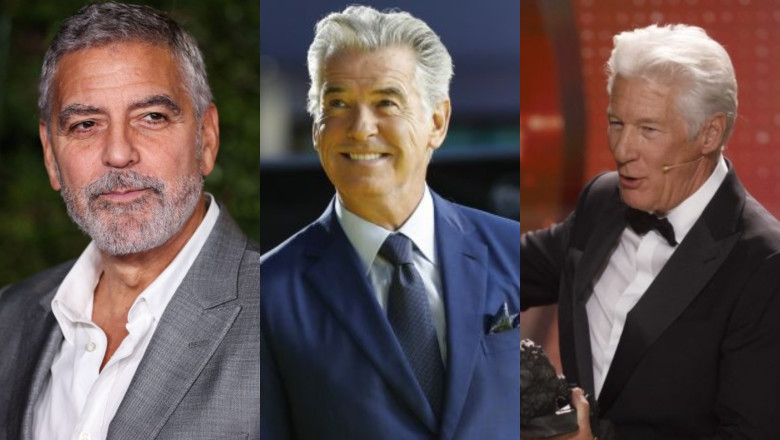 george clooney, pierce brosnan, richard gere