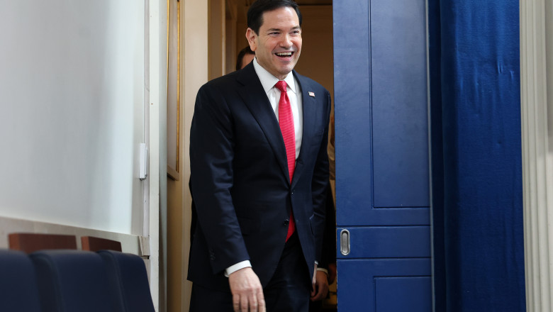 Secretary Of State Marco Rubio Holds A Press Conference In The White House Briefing Room