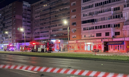 O dronă s-a prăbușit pe un bloc din Galați2