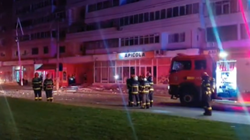 drona cazuta peste un bloc in galati