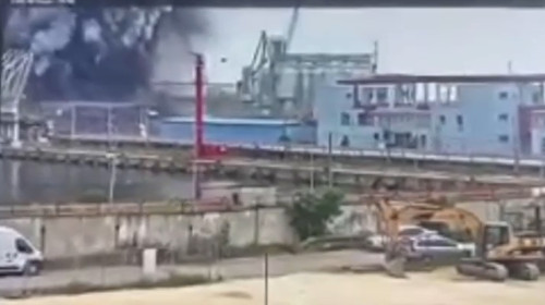 drona explodata in portul constanta (2)
