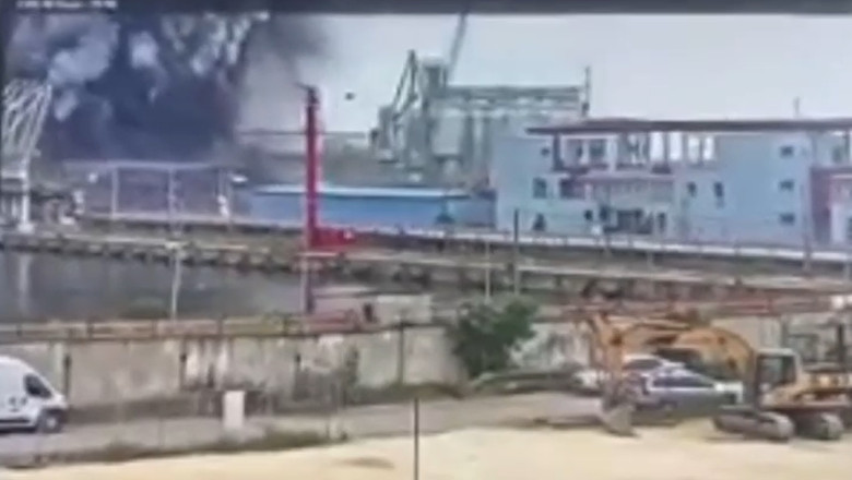 drona explodata in portul constanta (2)