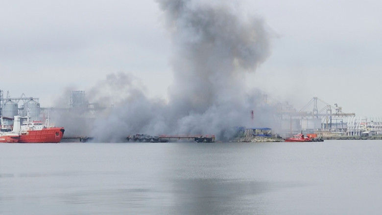 Dronă marină explodată în Portul Constanța