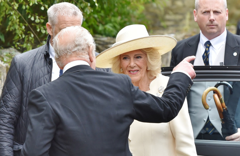 King Charles III, Queen Camilla, And The Prince And Princess Of Wales Attend Peter Phillips And Harriet Sperling Wedding In Kemble, Gloucestershire - 06 Jun 2026