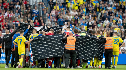 APTOPIX Denmark Ukraine Soccer