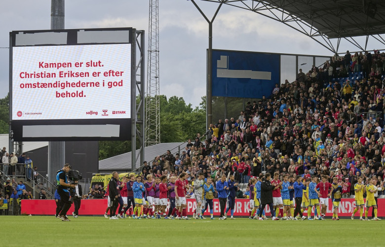 Fotboll, Träningslandskamp, Danmark - Ukraina