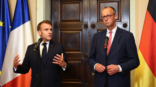 Macron And Merz Meet In Berlin