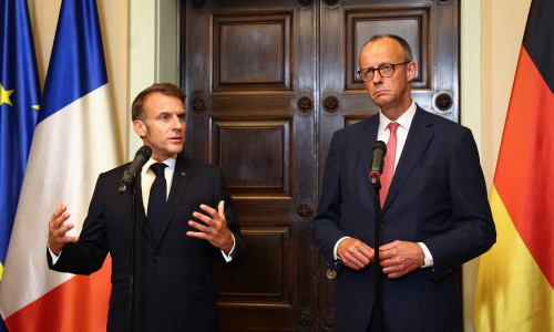 Macron And Merz Meet In Berlin