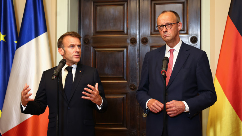 Macron And Merz Meet In Berlin