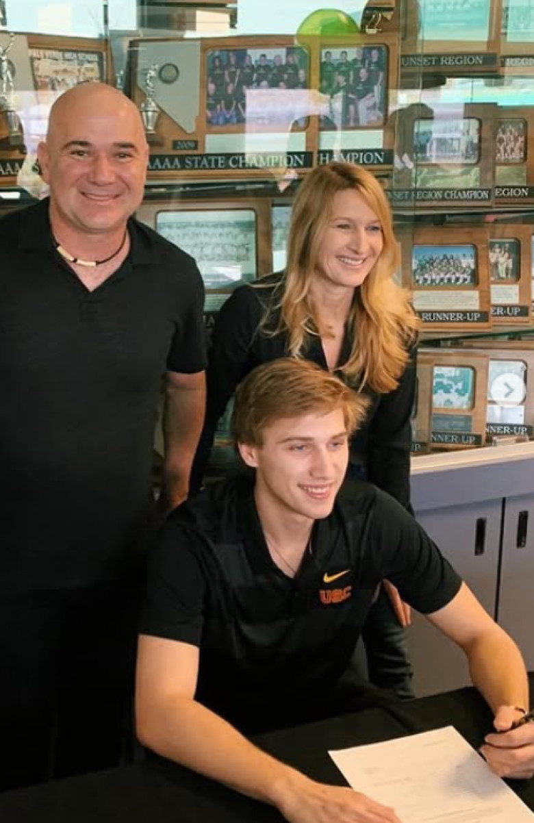 Steffi Graf, Andre Agassi si fiul lor