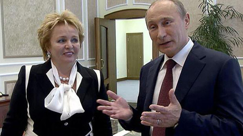 Lyudmila Ocheretnaya și Vladimir Putin/ Profimedia