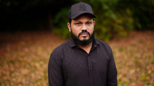 EMBARGOED TO 0600 GMT MONDAY NOVEMBER 3 The sole survivor of the Air India crash, Vishwash Kumar Ramesh, poses for a photo in Oadby, near Leicester, following an interview with the PA news agency. Briton Ramesh survived the disaster on June 12 that killed
