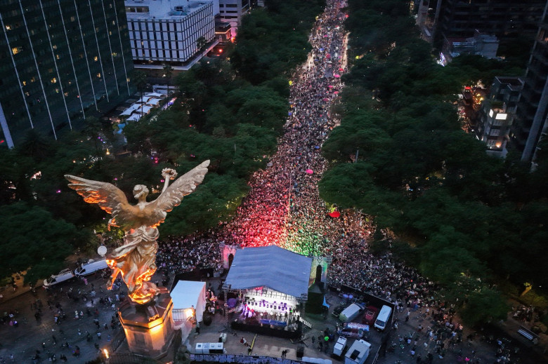 Sărbătoare în Ciudad de Mexico, după ce Mexic a învins Africa de Sud în primul meci de la CM 2026 / Foto: Profimedia