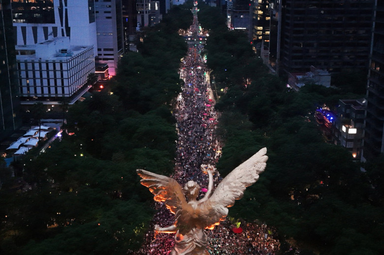 Sărbătoare în Ciudad de Mexico, după ce Mexic a învins Africa de Sud în primul meci de la CM 2026 / Foto: Profimedia