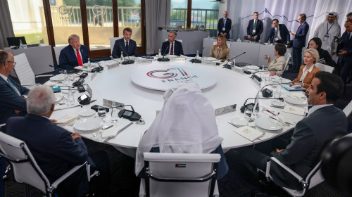 President Trump Attends G7 Summit In Evian, France