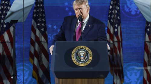 President Donald Trump Speaks At Mt. Rushmore To Mark America's 250th On Eve Of Independence Day