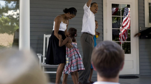 Barak Obama Campaigns In Iowa