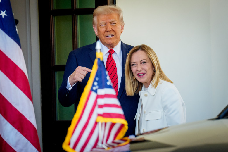 President Trump Meets With Visiting Italian Prime Minister Giorgia Meloni At The White House