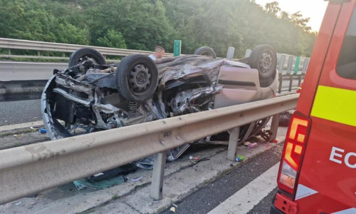 accident pe a1, in județul Sibiu