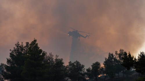 Incendiu de vegetatie în Grecia