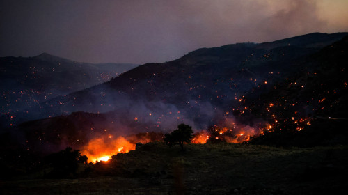 GREECE CRETE WILDFIRE FIREFIGHTERS