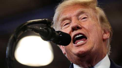 President Trump Speaks At The Nassau County Police Academy Center